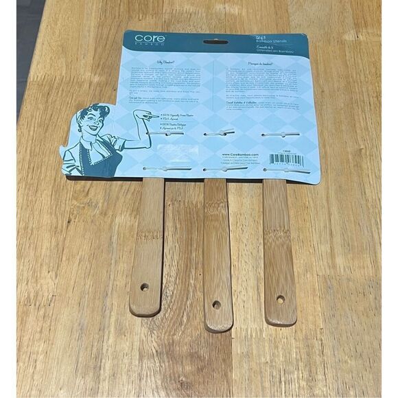 Core Bamboo Utensils Set Of 3 NEW Expressions Collection - Picture 7 of 9